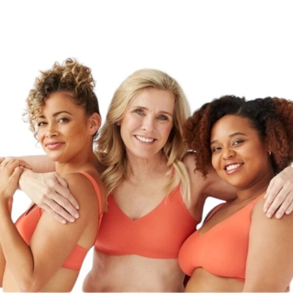 Knix Evolution Bra Wide Straps Size 3 Tangerine Padded - Picture 6 of 6